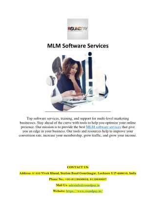 Best MLM Software Services & Systems