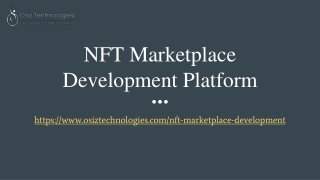 NFT Marketplace Development Platform