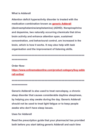 Buy Real Adderall Pills Online At The Best Price