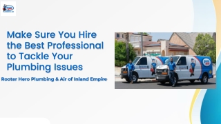 Make Sure You Hire the Best Professional to Tackle Your Plumbing Issues