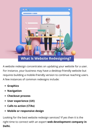 What Is Website Redesigning?