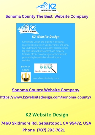 Sonoma County The Best Website Company