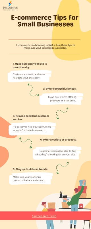 E-commerce Tips for Small Businesses Infographic