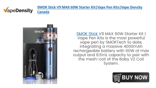 SMOK Stick V9 MAX 60W Starter Kit|Vape Pen Kits