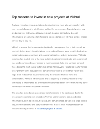 Top reasons to invest in new projects at Vikhroli.docx (1)