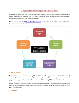 7 Key Factors Affecting of IVF Success Rate
