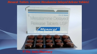 Mesacol  Tablets (Generic Mesalamine Delayed Release Tablets)