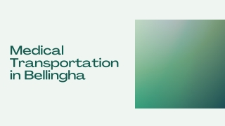 Medical Transportation in Bellingham - PPT