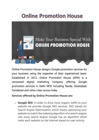 Online Promotion House