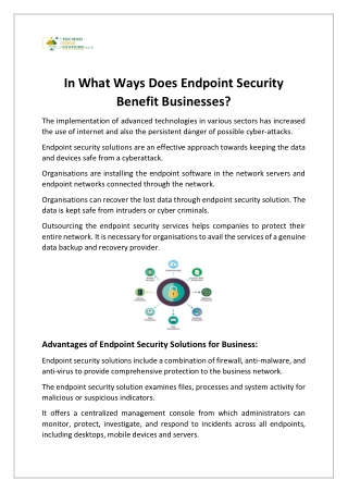 In What Ways Does Endpoint Security Benefit Businesses
