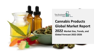 Cannabis Products Global Market By Product Type, By Application, By Compound Type, By Region and Segment Forecasts, 2023