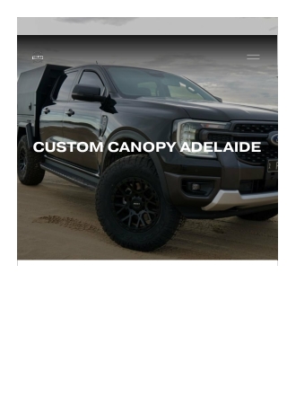 Tray Back Ute Canopies Melbourne