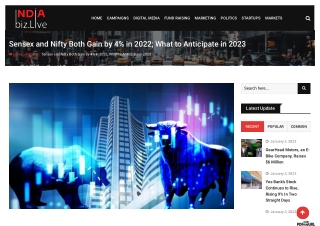 Sensex and Nifty both gain by 4% in 2022; what to anticipate in 2023 