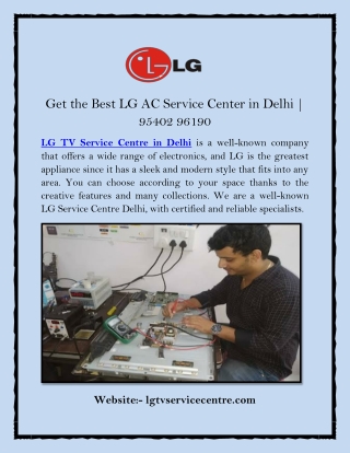 Get the Best LG AC Service Center in Delhi