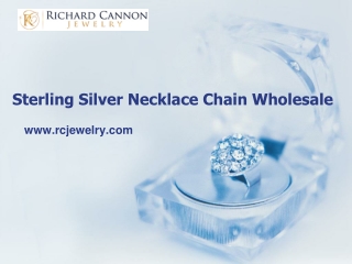 Sterling Silver Necklace Chain Wholesale