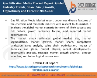 Gas Filtration Media Market