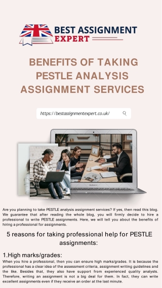 Benefits of taking PESTLE Analysis Assignment Services