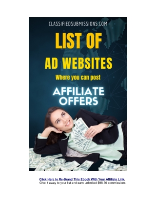 List of Working Free Classified Ad Sites