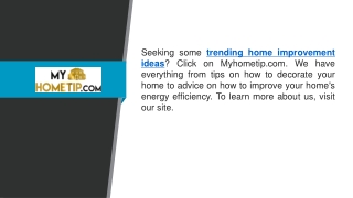 Trending Home Improvement Ideas  Myhometip.com