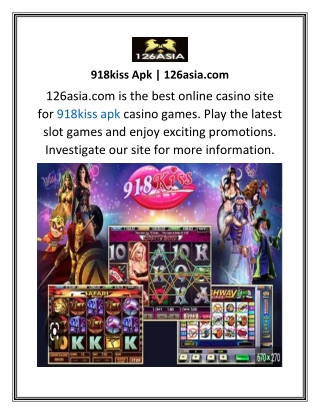 918kiss Apk  126asia.com