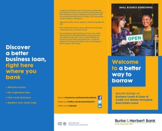 Burke & Herbert Financial Services Corp. is the bank holding company for Burke &