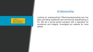 NJ Waterproofing | Effectivewaterproofing.com