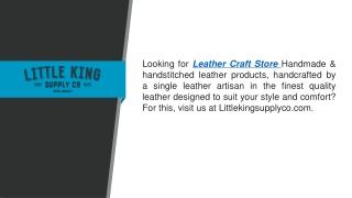Leather Craft Store Littlekingsupplyco.com