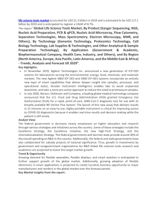 life science tools market