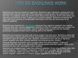 How Do Backlinks Work