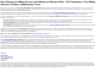 Chiropractic Billing Services in Missouri