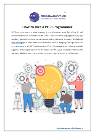 How to Hire a PHP Programmer