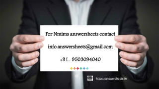 Nmims March April May 2023 Executive Programs Assignments