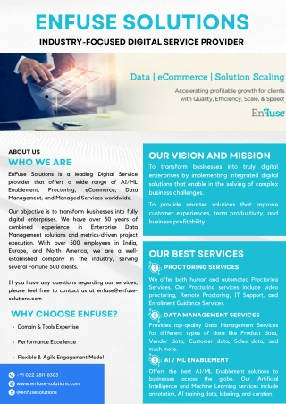 India's Best IT & Digital Service Provider: EnFuse Solutions