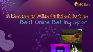 4 Reasons Why Cricket is the Best Online Betting Sport- MGlion