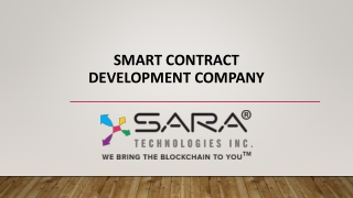 Smart Contract Development Company