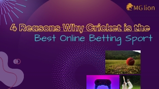 4 Reasons Why Cricket is the Best Online Betting Sport | MGlion
