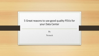 5 Great reasons to use good quality PDUs for your Data Center