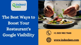 The Best Ways to Boost Your Restaurant's Google Visibility