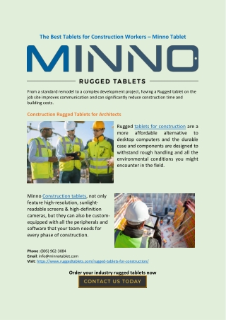 The Best Tablets for Construction Workers