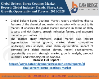 Solvent-Borne Coatings Market-Chemical Material