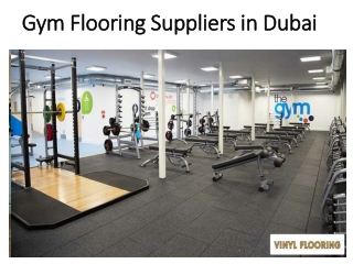 Gym Flooring Suppliers in Dubai