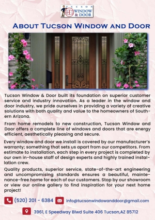 Window Door Replacement Tucson windows door
