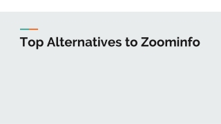 Top Alternatives to Zoominfo