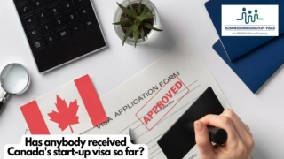 Has anybody received Canada's start-up visa so far?