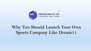 Why You Should Launch Your Own  Sports Company Like Dream11