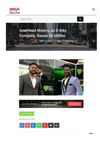 GearHead Motors, an E-Bike Company, Raises $6 Million 