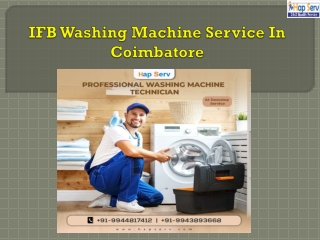 IFB Washing Machine Service In Coimbatore