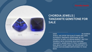 Tanzanite Gemstone for Sale