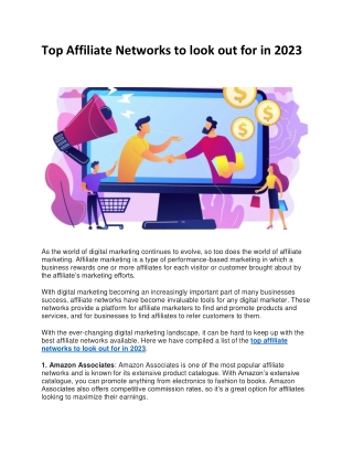 Top Affiliate Networks to look out for in 2023_1