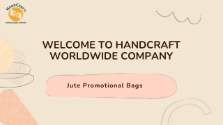 Jute Promotional Bags